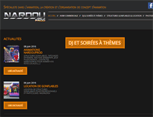 Tablet Screenshot of nardouprod.com